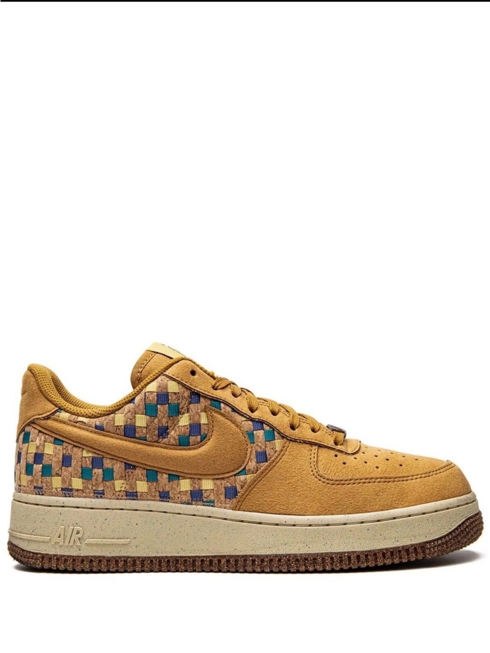 Air Force 1 Low N7 'Woven' Size 10.5 men’s braided cork design on the side